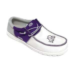 Hey Dude Wally Tri TCU Horned Frogs Casual Slip On Shoes Mens Size 14 Loafers